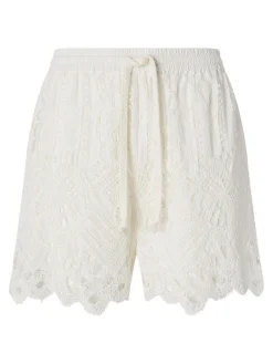 Serenata White Cotton Bleded Short