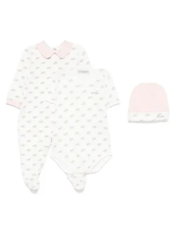 Set tutina per bambini con stampa di elefanti