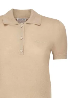 Shirt di polo di cotone con logo ricamato