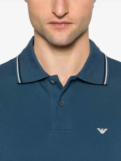 Shirt di polo in cotone logo
