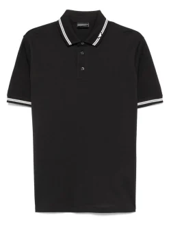 Shirt di polo in cotone logo