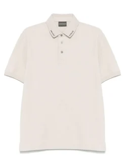 Shirt di polo in cotone logo