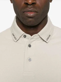 Shirt di polo in cotone logo