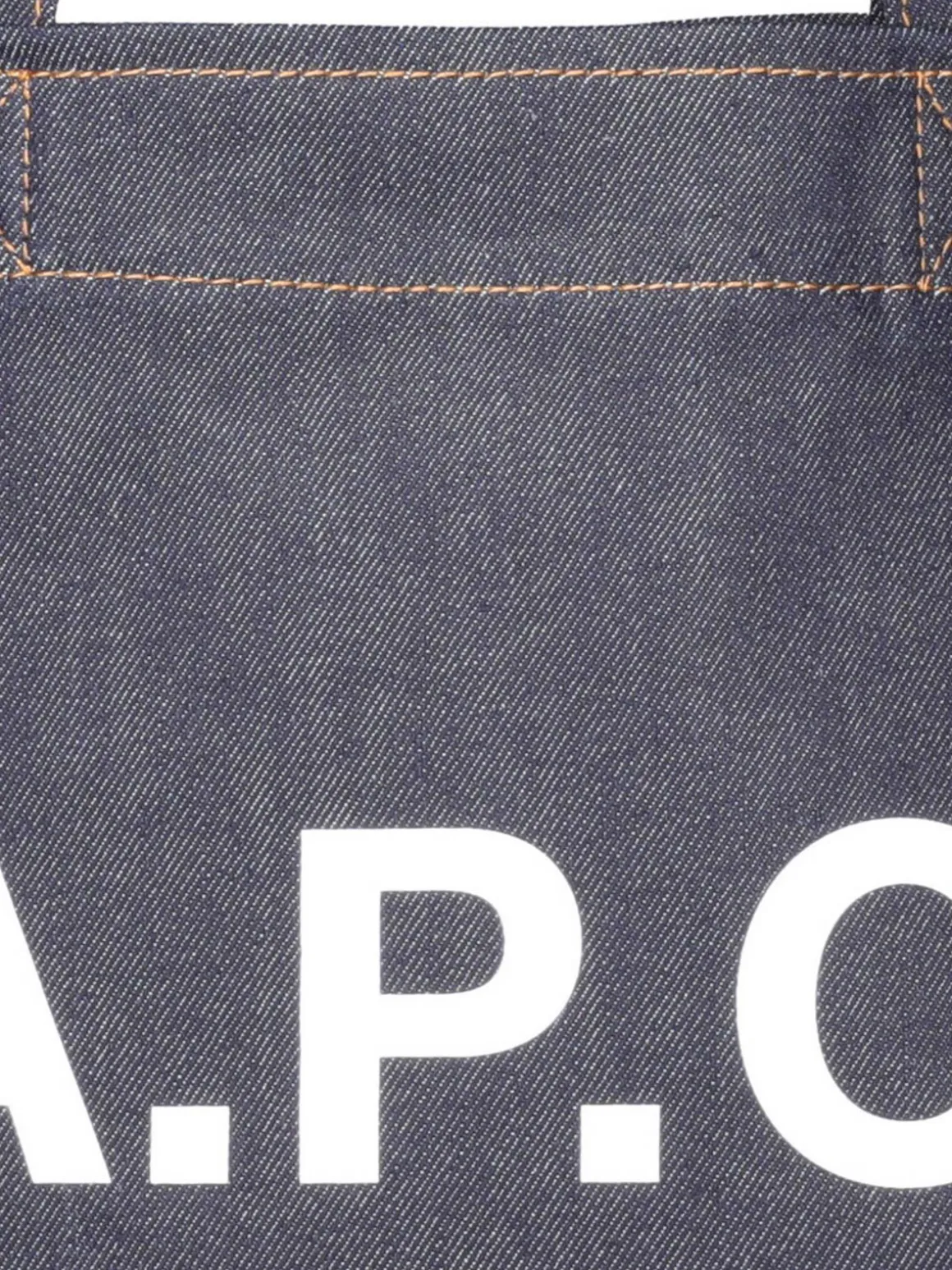 Shopper Axel in denim e pelle