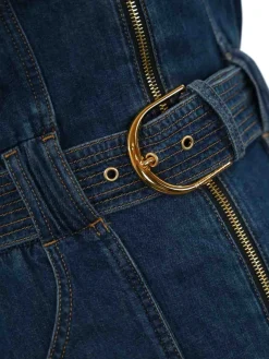 Short Denim Salthot with Belt