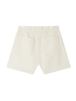 Shorti bianchi con cintura elastica
