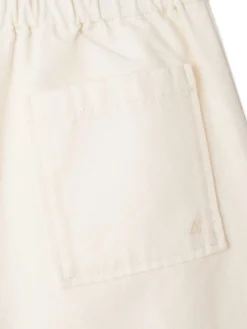 Shorti bianchi con cintura elastica