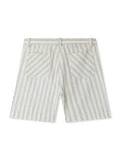 Shorti di cotone a strisce