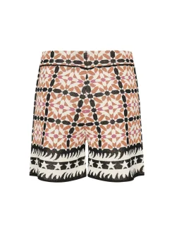 Shorts con modello geometrico