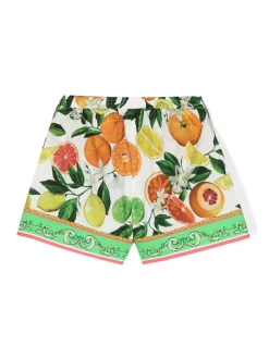 Shorts con stampa di frutta