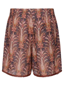 Shorts di cotone con stampa grafica