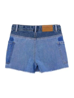 Shorts di denim blu