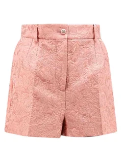 Shorts In Misto Cotone E Seta