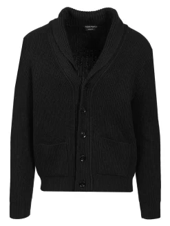 Silk Merino Scialle Collar Cardigan