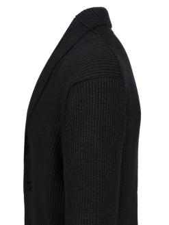 Silk Merino Scialle Collar Cardigan