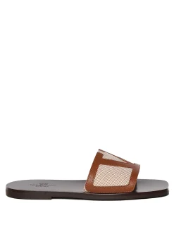 Slide Viva superstar sandalo in cuoio nappa