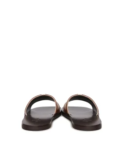 Slide Viva superstar sandalo in cuoio nappa