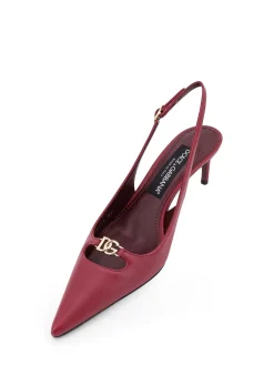 Slingback Decollet In Pelle