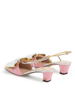 Slingback in pelle