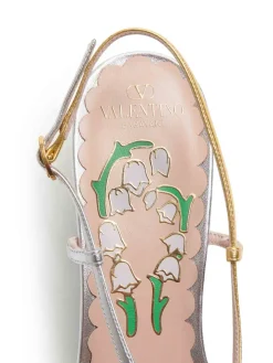 Slingback in pelle