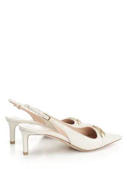 Slingback in pelle di brevetto Whitney