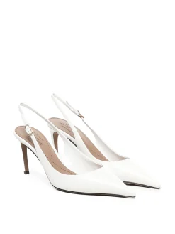 Slingback in pelle di capra luccicante