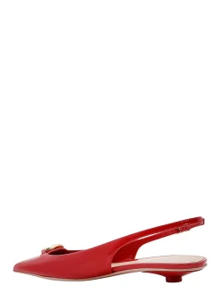 Slingback in pelle verniciata