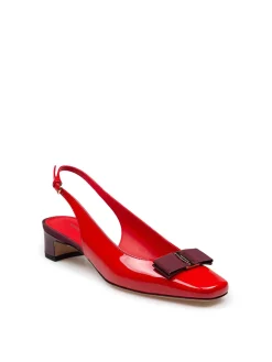 Slingback Rivalda In Pelle Verniciata