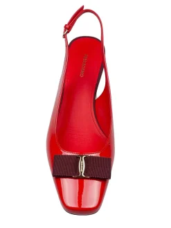 Slingback Rivalda In Pelle Verniciata
