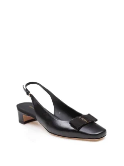 Slingback Rivalda In Pelle Colore Nero