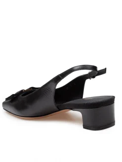 Slingback Rivalda In Pelle Colore Nero