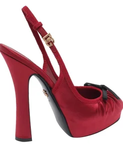 Slingback satinato