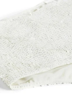 Slip bikini a vita alta con paillettes