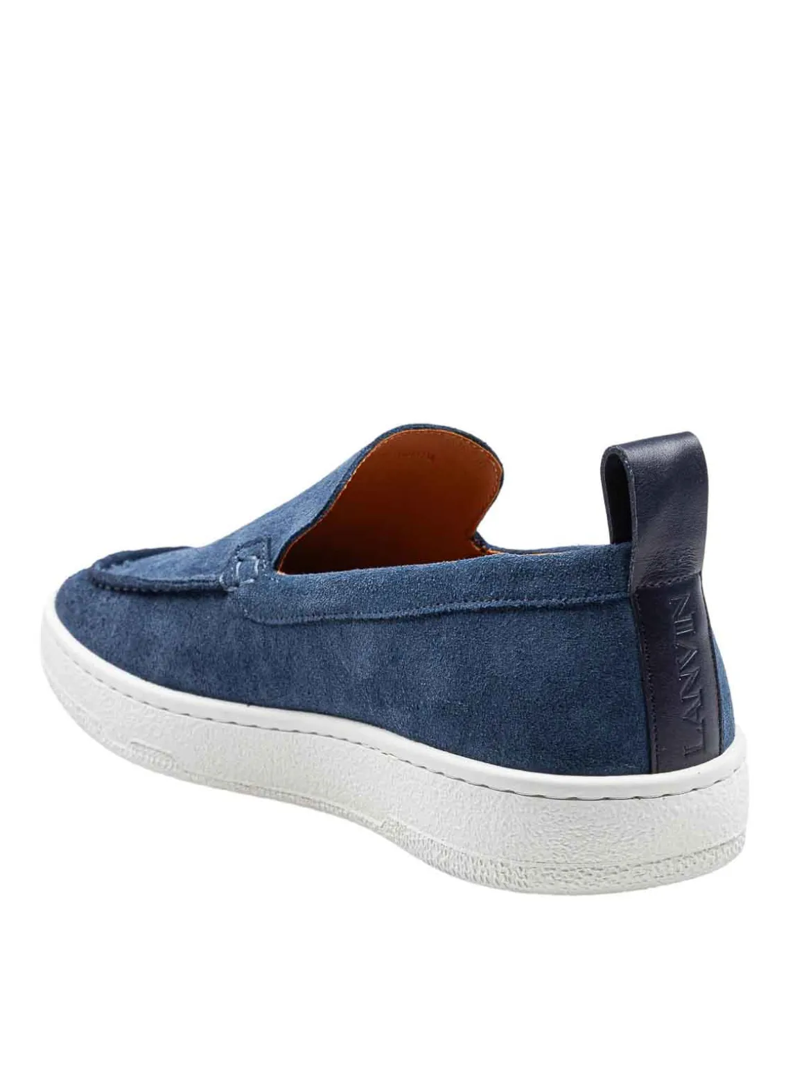 Slipper In Camoscio Colore Blu Navy