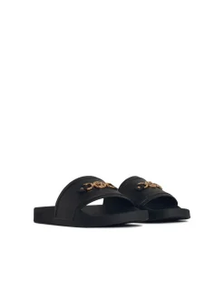 Slippers di gomma nera