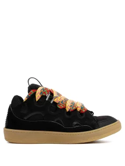 Sneaker a marciapiede in pelle scamosciata