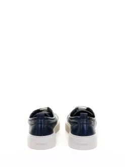 Sneaker Blu In Pelle