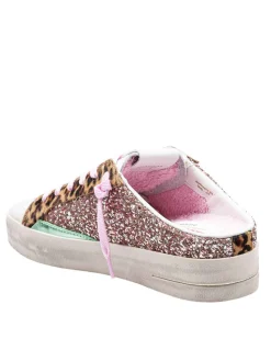 Sneaker Deluxe Sabot in glitter rosa