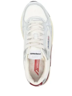 Sneaker Hyperway Basso Bordeaux d'argento