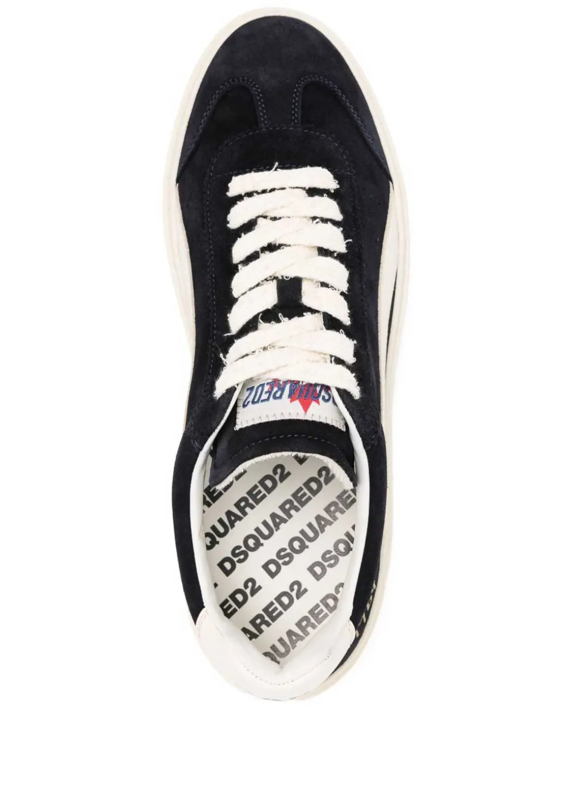 Sneaker in pelle di vitello in bianco e nero