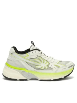 Sneaker in pelle fluo p4