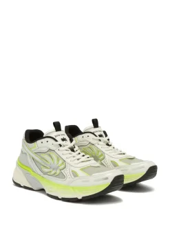 Sneaker in pelle fluo p4