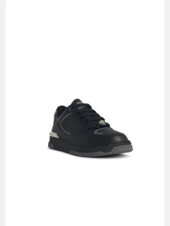 Sneaker in pelle nera Greca