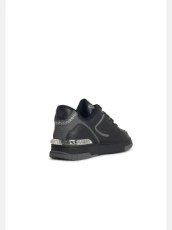 Sneaker in pelle nera Greca
