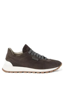 Sneaker in pelle scamosciata
