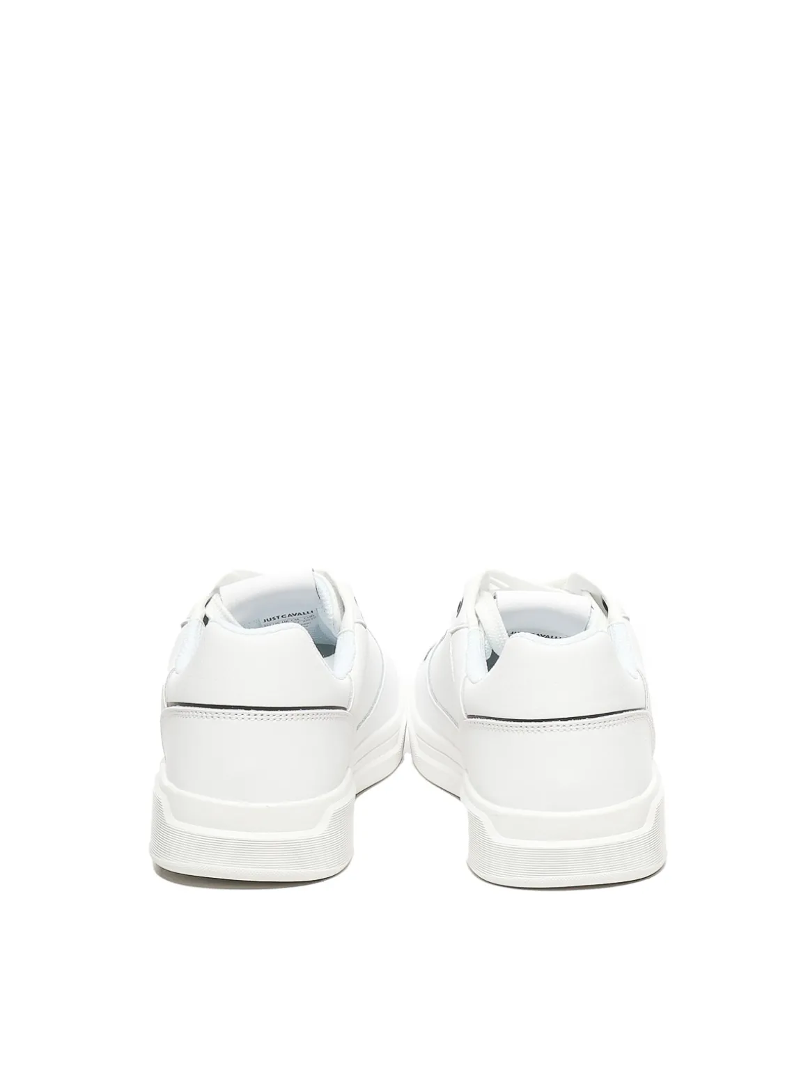 Sneaker logo in pelle