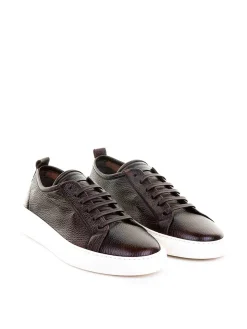 Sneaker Marrone In Pelle