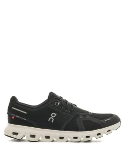 Sneaker nere con logo Appliquio