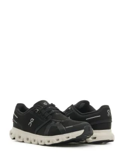 Sneaker nere con logo Appliquio