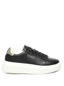 Sneaker piattaforma in pelle
